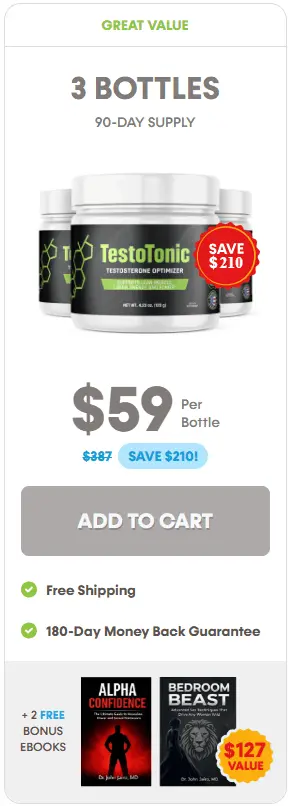 Testo Tonic three bottles order